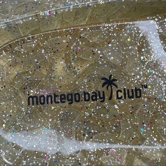 6 Montego Bay Club Gold Glitter Jelly Shoes Slip On Sandals Shimmer 90s Y2k - Picture 6 of 9